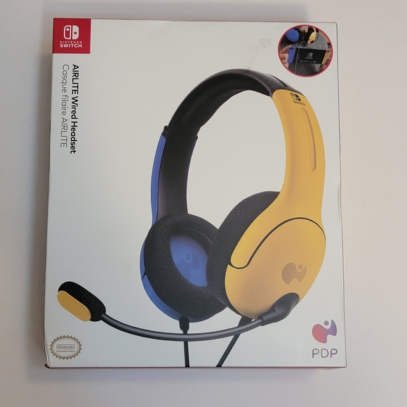 PDP LVL40 Stereo Wired Over-Ear Gaming Headset With Mic for Nintendo Switch/OLED - Picture 4 of 9